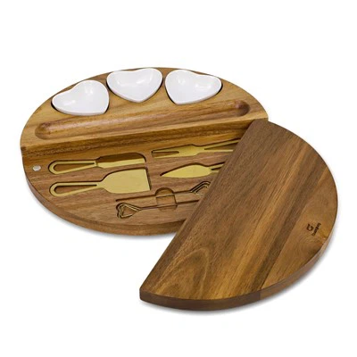 Acacia Wood Charcuterie Board Seti